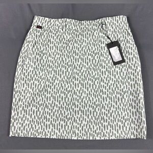 KJUS Womens Golf Skort Ice Printed Small Green Polyester Spandex